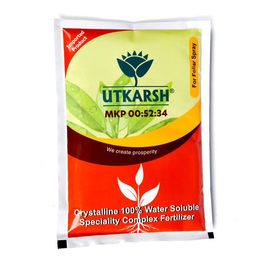 Utkarsh MKP (Mono Potassium Phosphate) (00:52:34) KH2PO4 (100% Water Soluble Complex Fertilizer) (Foliar Spray Nutrition) Water Soluble Fertilizers