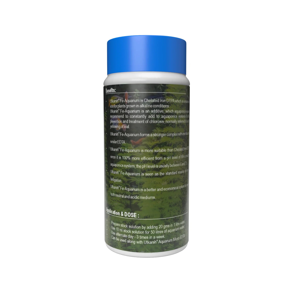 Fe-Aquarium (Fe - 11% DTPA Chelated 100% Water Soluble Aquarium Chemical) - Utkarsh Agrochem Pvt ltd.