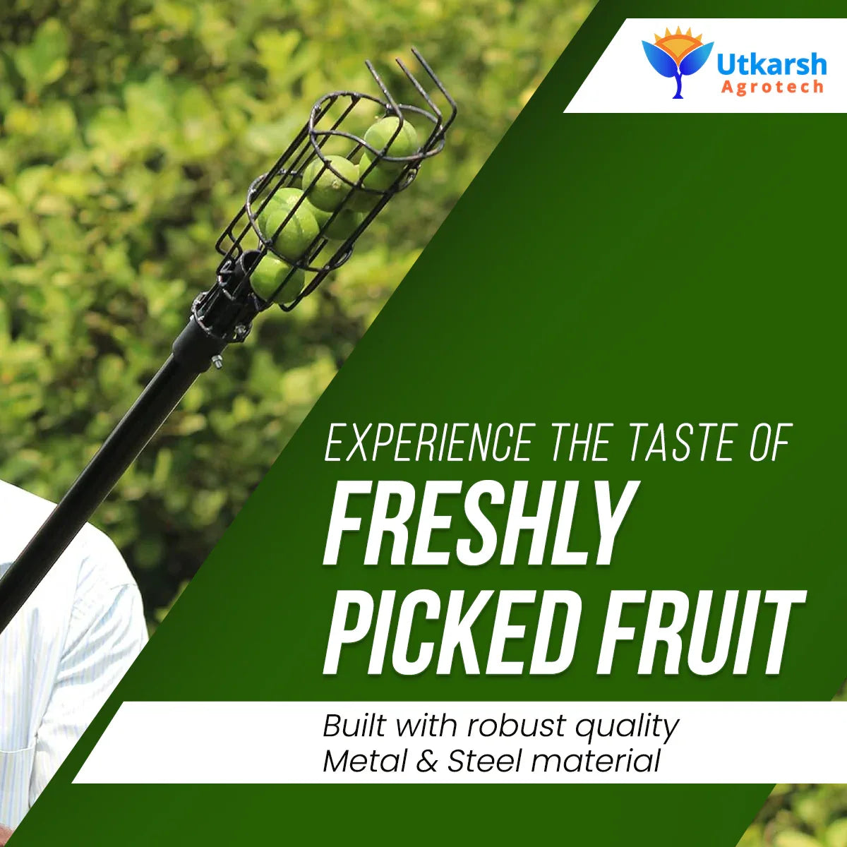 Small Fruit Picker Basket- 1 Pc - Utkarsh Agrochem Pvt ltd.