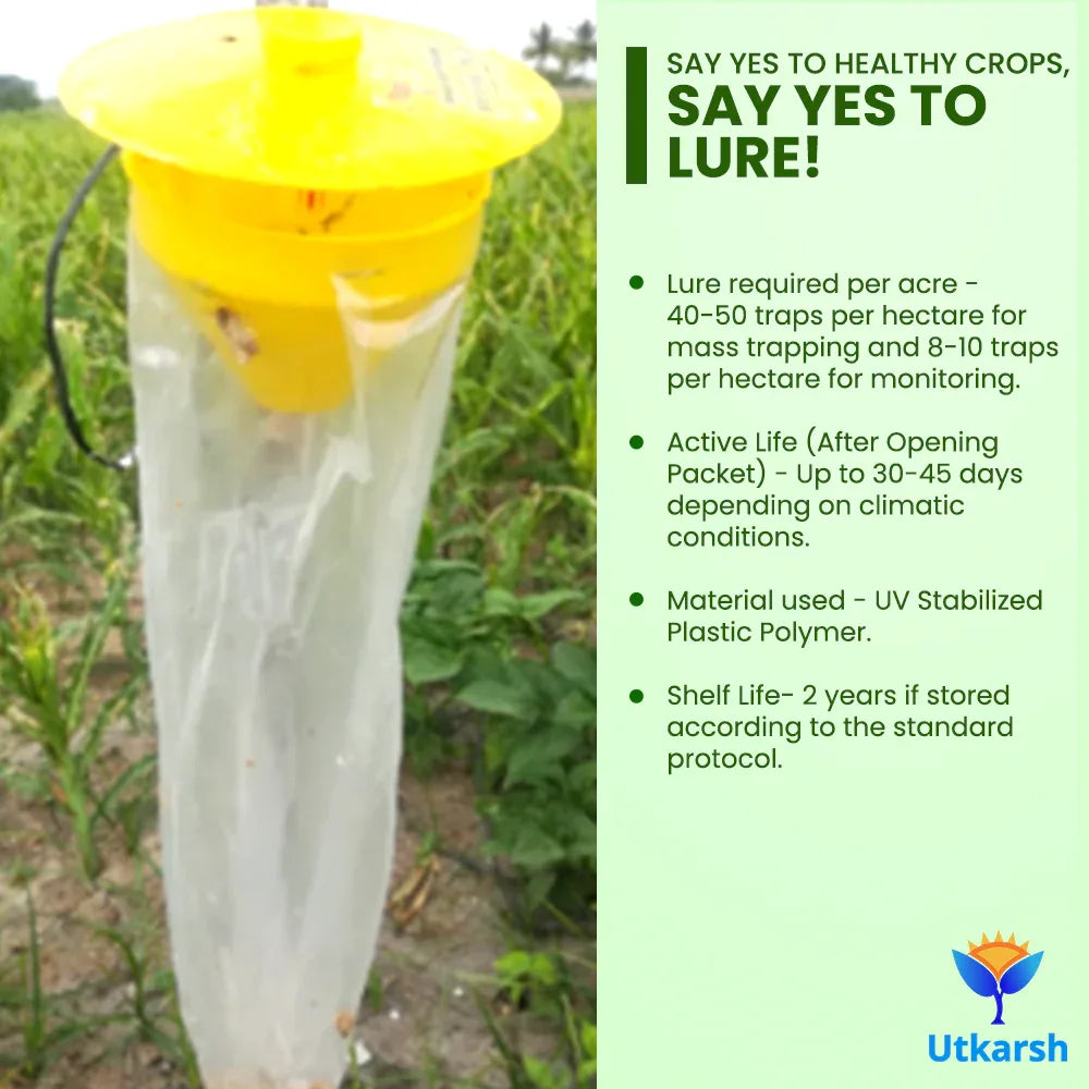 Cotton Bollworm Lure with Funnel Trap - Utkarsh Agrochem Pvt ltd.