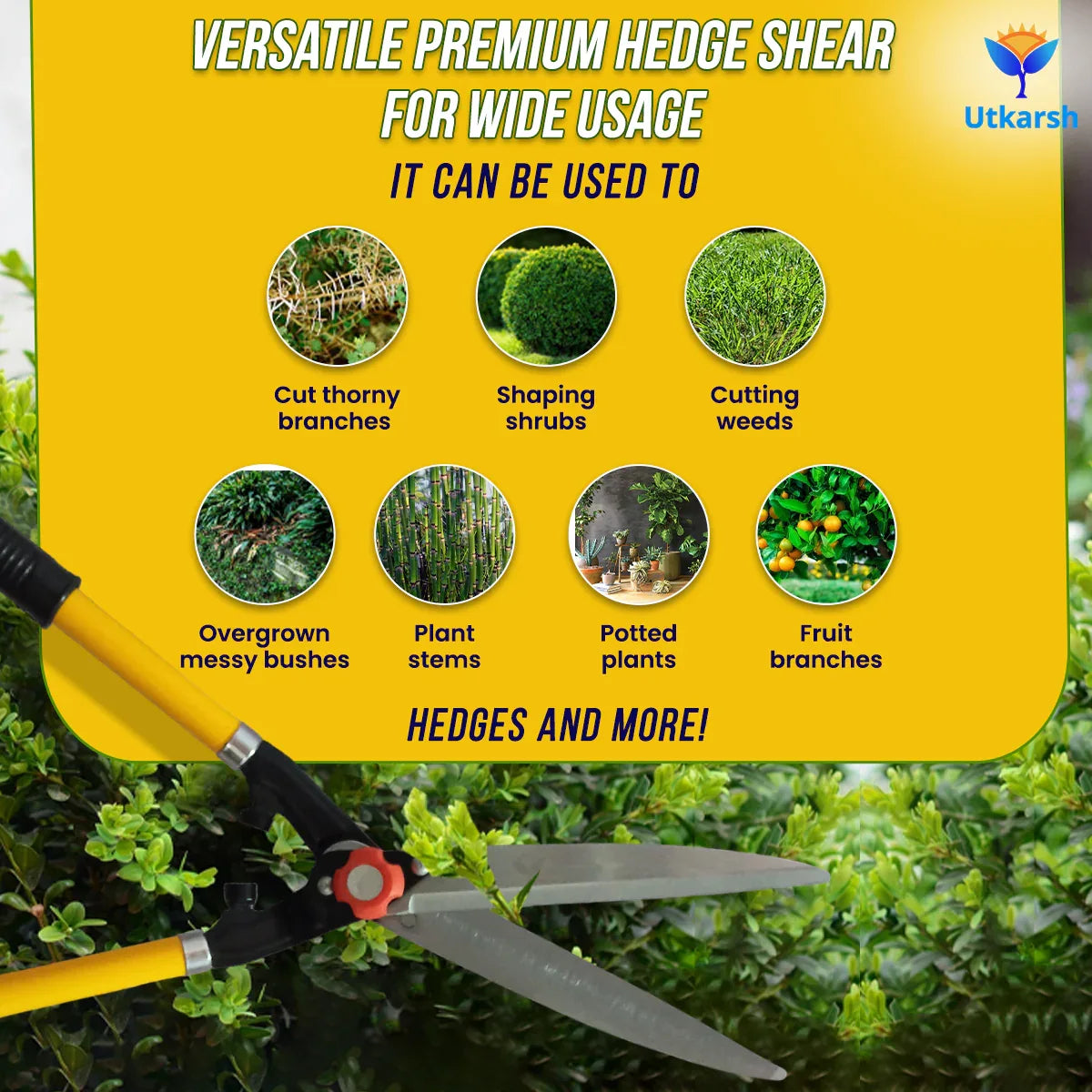 Premium Hedge Shears- 1 Pc - Utkarsh Agrochem Pvt ltd.