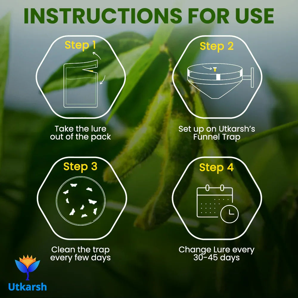 Cotton Bollworm Lure with Funnel Trap - Utkarsh Agrochem Pvt ltd.