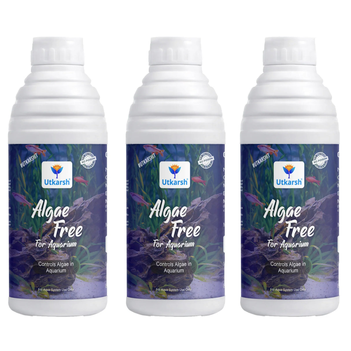 Algae Free for Aquarium Tank | Algae Cleaner, Liquid Algae Scraper for Fish Tank and Algae Remover - Utkarsh Agrochem Pvt ltd.