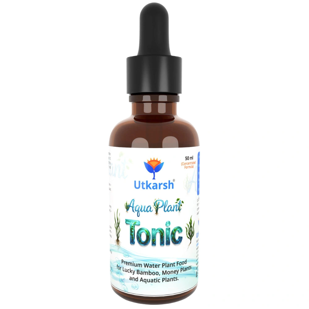 Aqua Plant Tonic - 50 ml, Liquid Fertilizer for Plants Growing in Water | Premium Plant Food & Growth Booster for Lucky Bamboo, Aquatic and Money Plants, Pack of 1