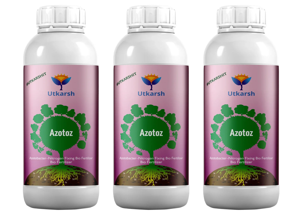 Azotobacter - Nitrogen Fixing Microbes, Liquid Bio Fertilizer for Plants Growth, Increases Soil Structure & Fertility, Yields & Nutrient uptake | Azotoz - Utkarsh Agrochem Pvt ltd.