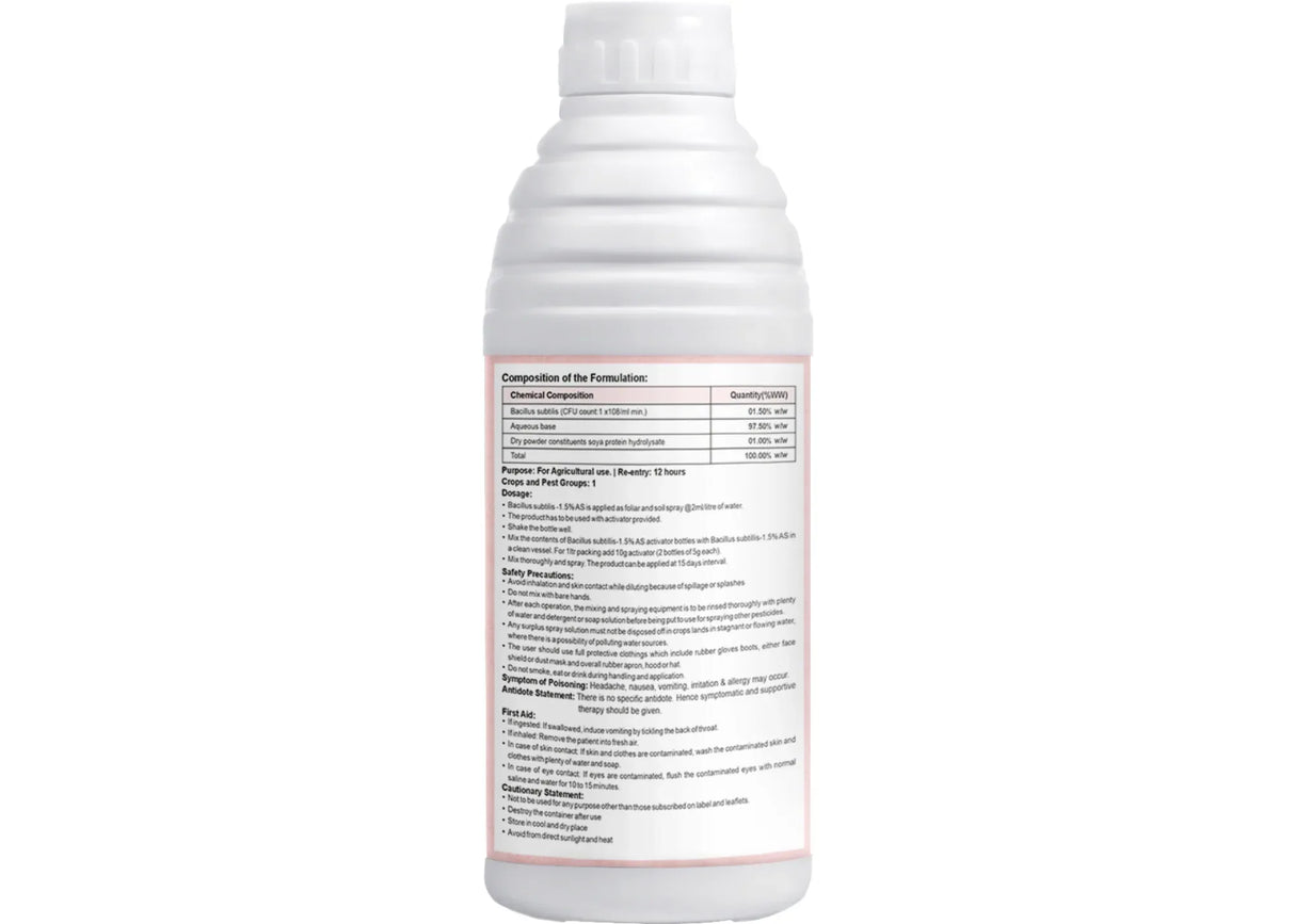 Bacillus Subtilis - Liquid Bio Fungicides for Plants, Home Garden, Crops and Nursey | BaciSub-L - Utkarsh Agrochem Pvt ltd.