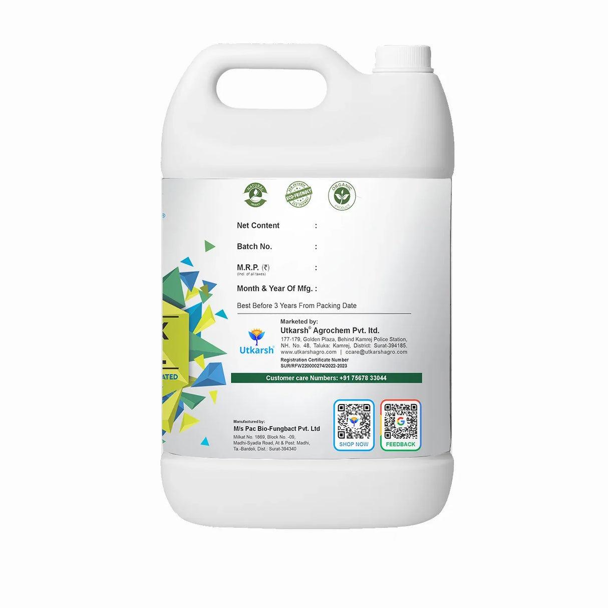 Black Pearl – L (Biologically Activated Humic Acid 12%) Biostimulant- 20 Liter - Utkarsh Agrochem Pvt ltd.