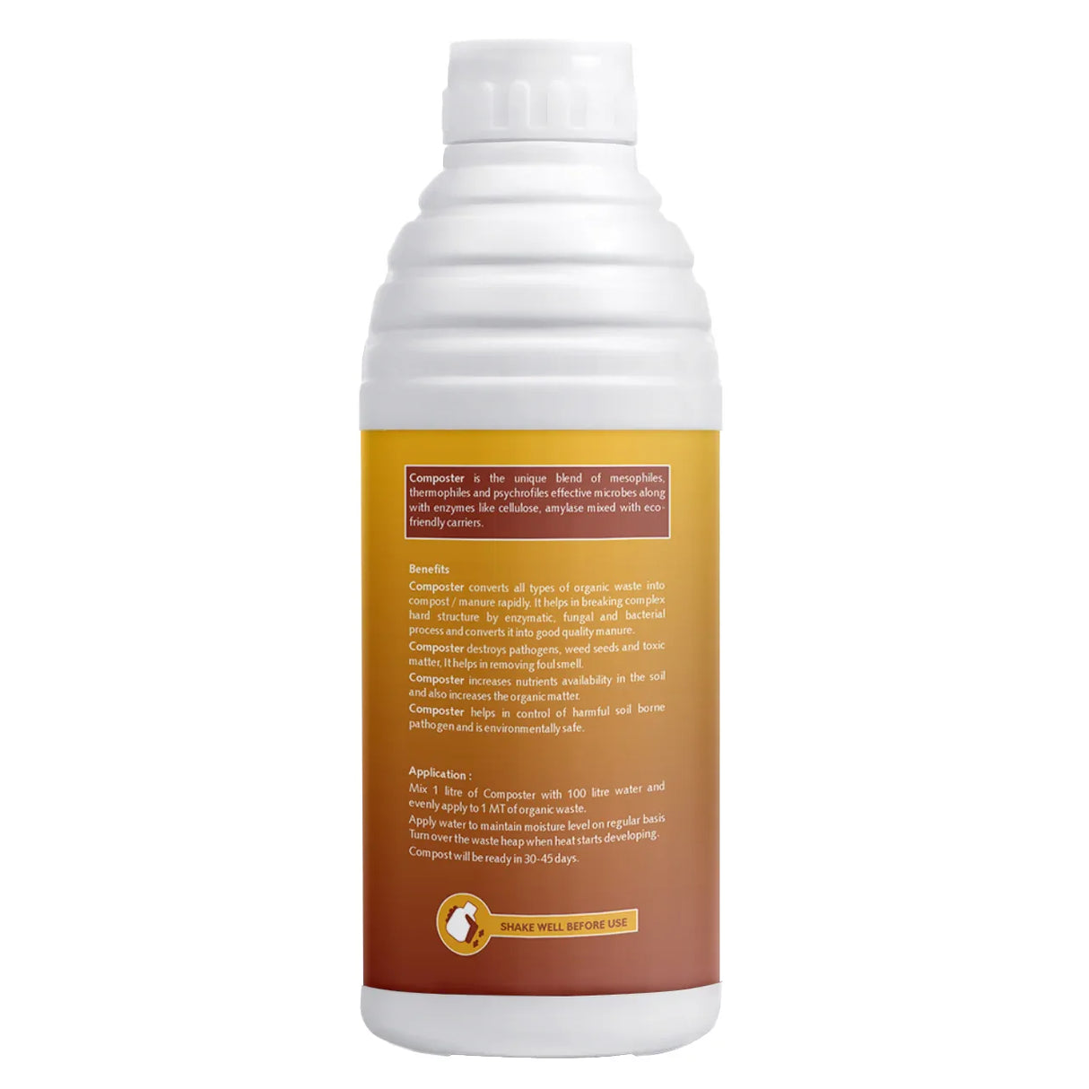 Composter for Quick Decomposition of Organic Waste into Compost, Bio Waste Decomposer, Accelerate Decomposition of Kitchen, Garden Organic Waste - Utkarsh Agrochem Pvt ltd.