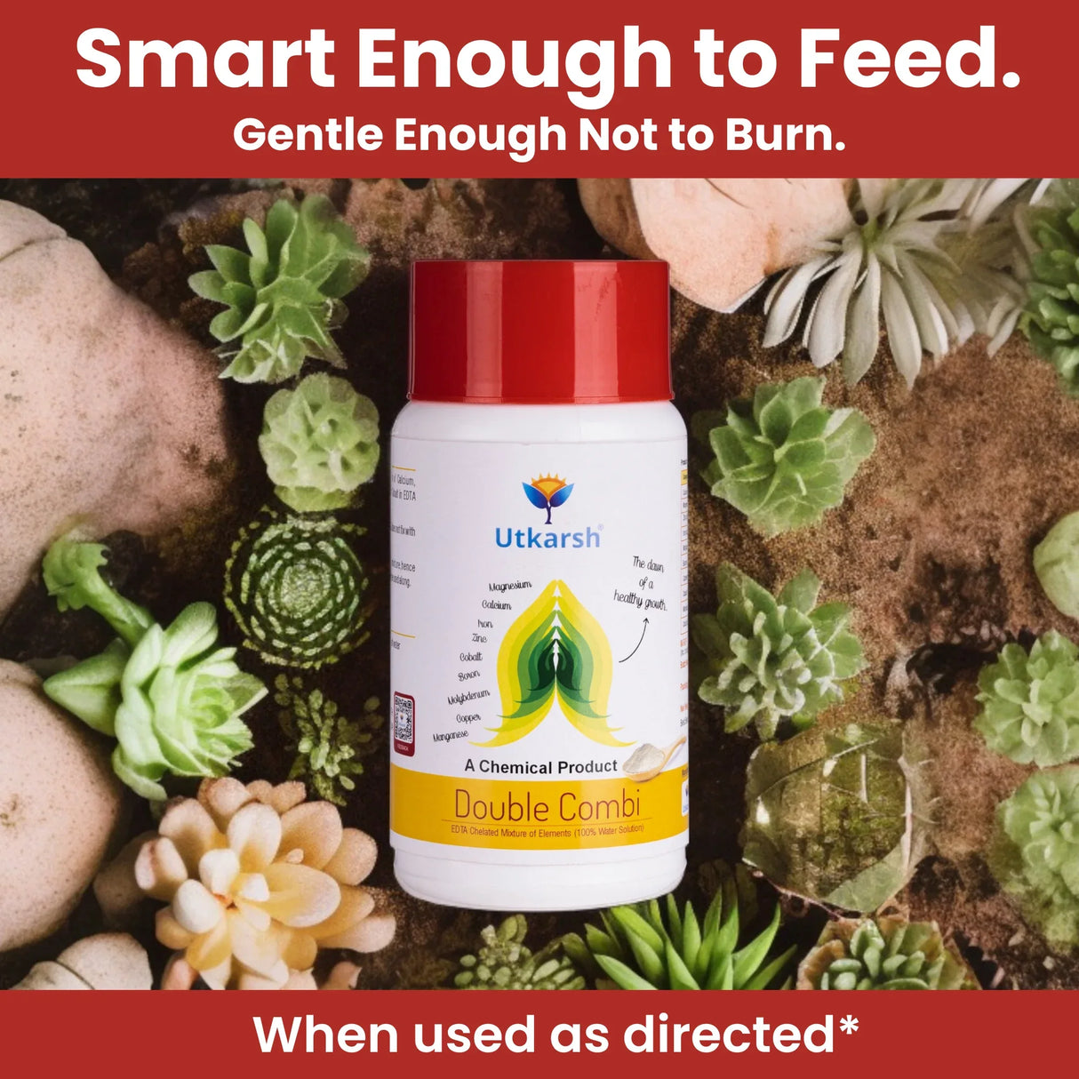 Double Combi - EDTA Chelated Mix - Calcium, Magnesium, Iron, Zinc, Boron, Copper, Cobalt, Manganese, Molybdenum (100 % Water Soluble Chemical for Foliar Spray) - Utkarsh Agrochem Pvt ltd.