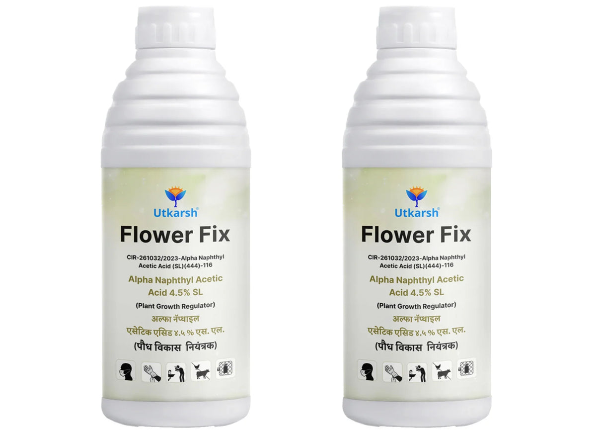 Flower Fix (Alpha Naphthyl Acetic Acid 4.5% SL) | Plant Growth Regulator - Utkarsh Agrochem Pvt ltd.