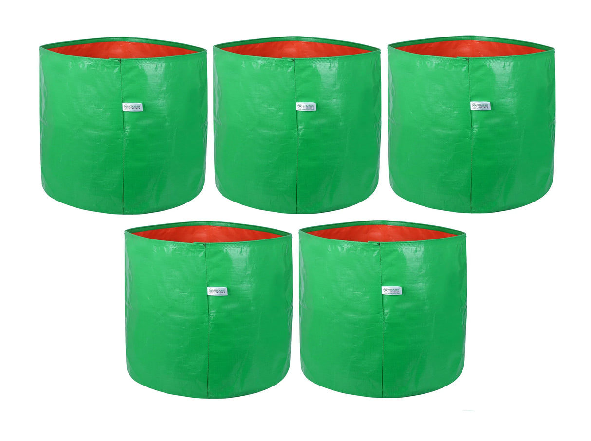 200 GSM Green HDPE Grow Bags- 15 X 15 Inch - Utkarsh Agrochem Pvt ltd.