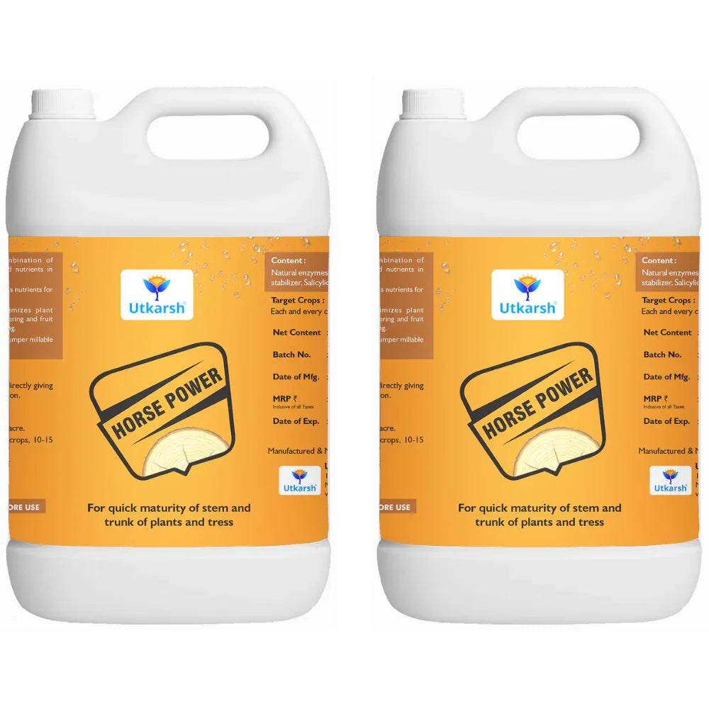 Horse Power - Ammonium Polyphosphate Fertilizer for Plants NPK 10 34 00 For Quick Maturity of Stem & Trunk of Plants & Trees, Enhances Nutrient Uptake, Flowering, Crop Yield & Quality - Utkarsh Agrochem Pvt ltd.