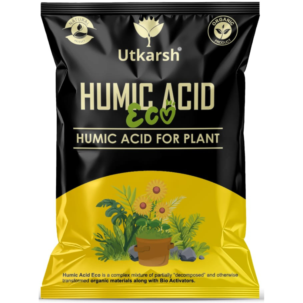 Humic Acid Eco for Plants | Organic Humic & Fulvic Acid Soil Conditioner | Improves Soil Fertility, Root Growth & Nutrient Absorption | Suitable for Agriculture, Gardening & Home Plants