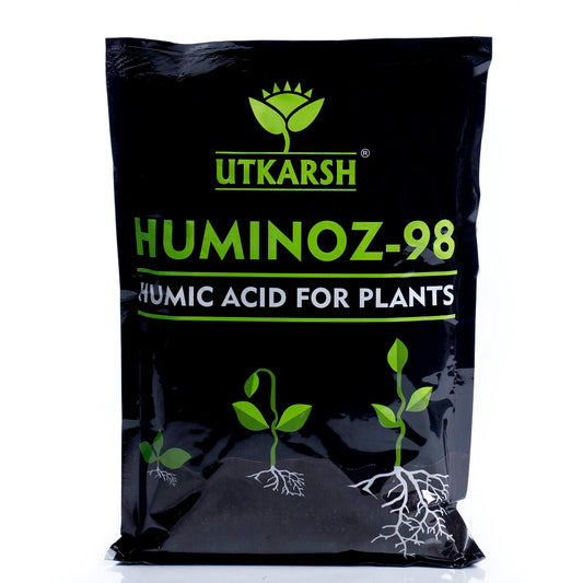 Utkarsh Huminoz-98 (900 gm) (Biologically Activated Humic Acid 98% for Plant) Bio stimulant Fertilizers
