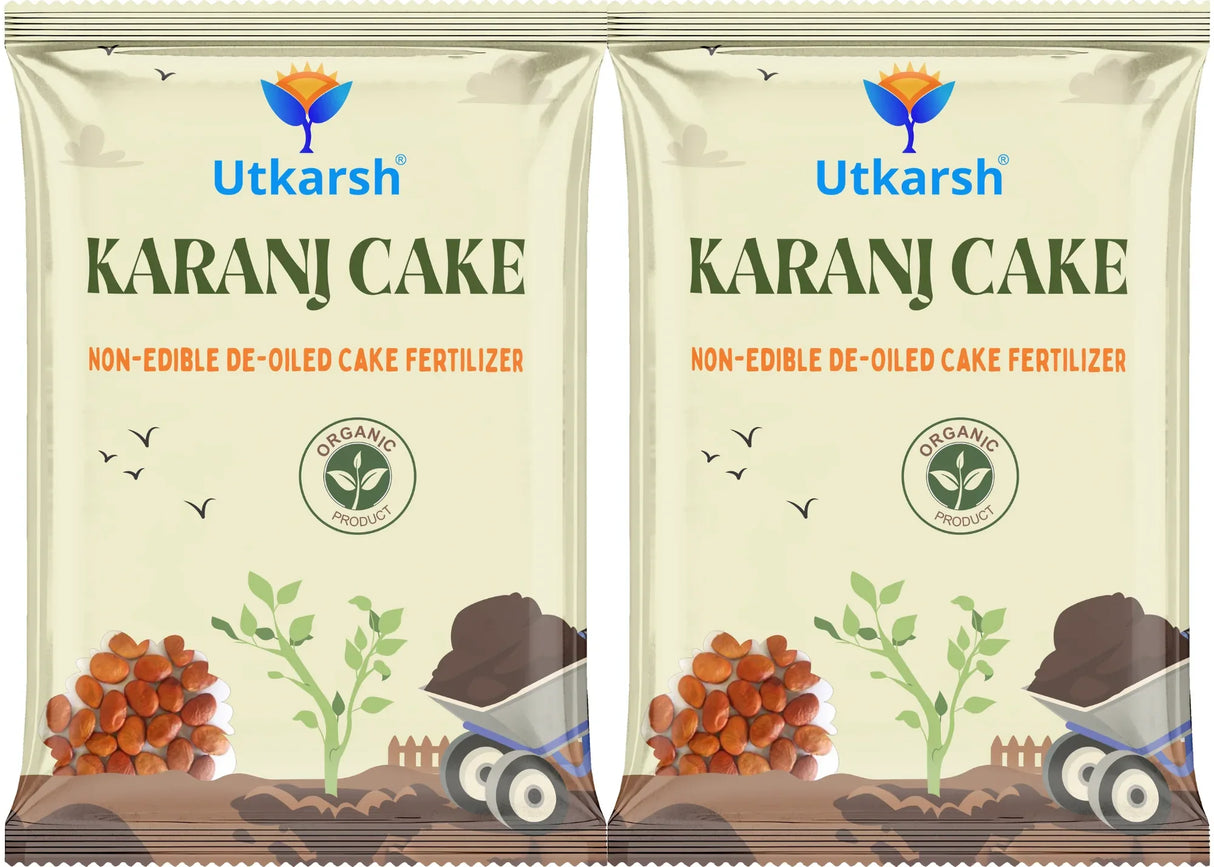 Karanj Cake | Pongamia Cake Powder | Organic Fertilizers Manure for Gardening, All Types of Plants, Flowers, Vegetables & Lawn - Utkarsh Agrochem Pvt ltd.