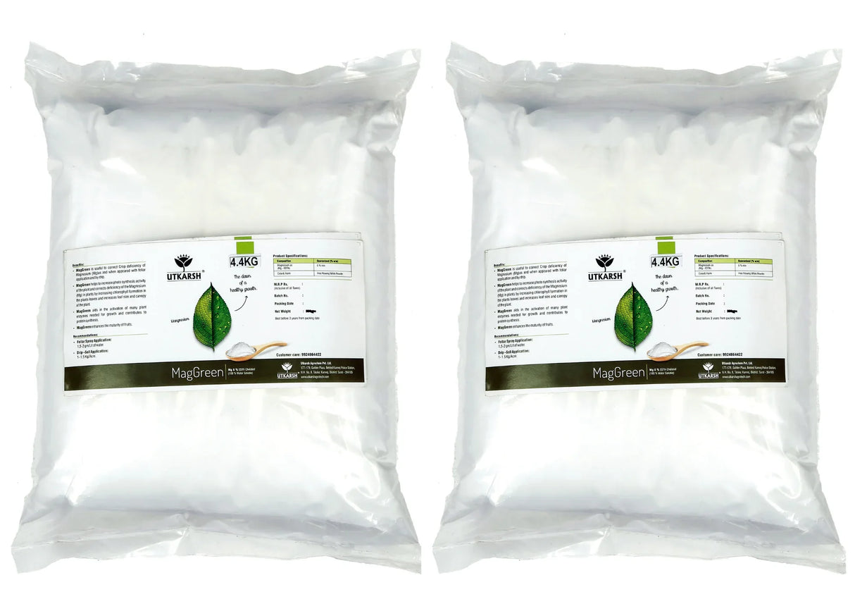 Magnesium - 5% EDTA Chelated Micronutrient, 100% Water Soluble Fertilizers for Plants, Growth Booster for Healthy Green Plants, Crops, Home Garden | MagGreen - Utkarsh Agrochem Pvt ltd.