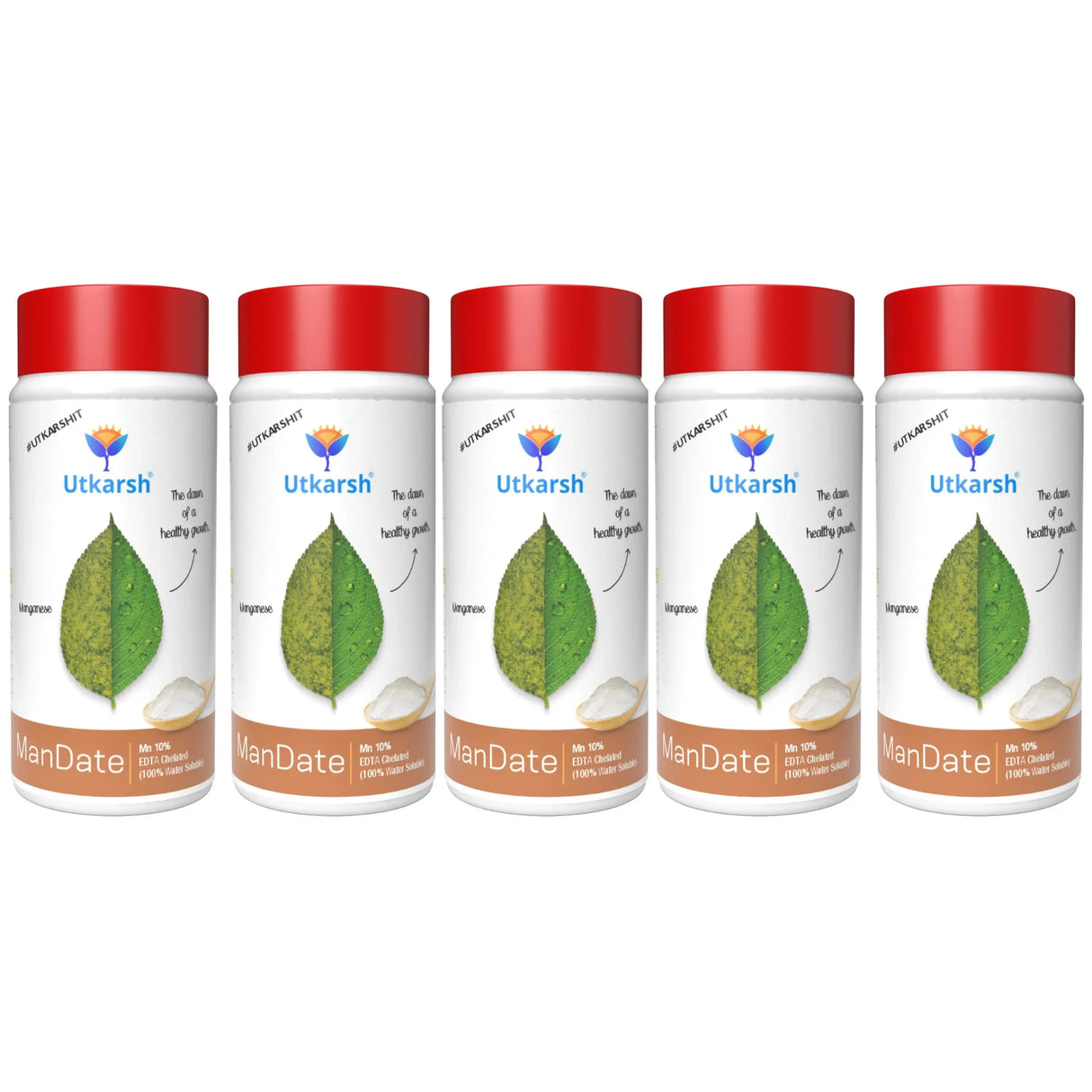 Manganese - 10% EDTA Chelated Micronutrient, 100% Water Soluble Fertilizers for Plants, Resistance to Root Pathogens, Enhances & Boosts Plant Growth | ManDate - Utkarsh Agrochem Pvt ltd.