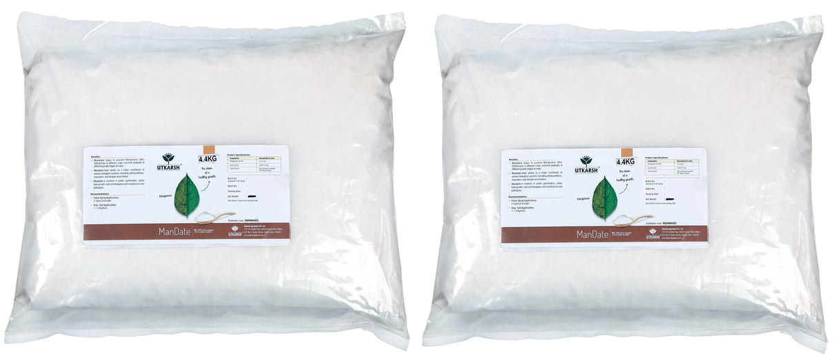 Manganese - 10% EDTA Chelated Micronutrient, 100% Water Soluble Fertilizers for Plants, Resistance to Root Pathogens, Enhances & Boosts Plant Growth | ManDate - Utkarsh Agrochem Pvt ltd.