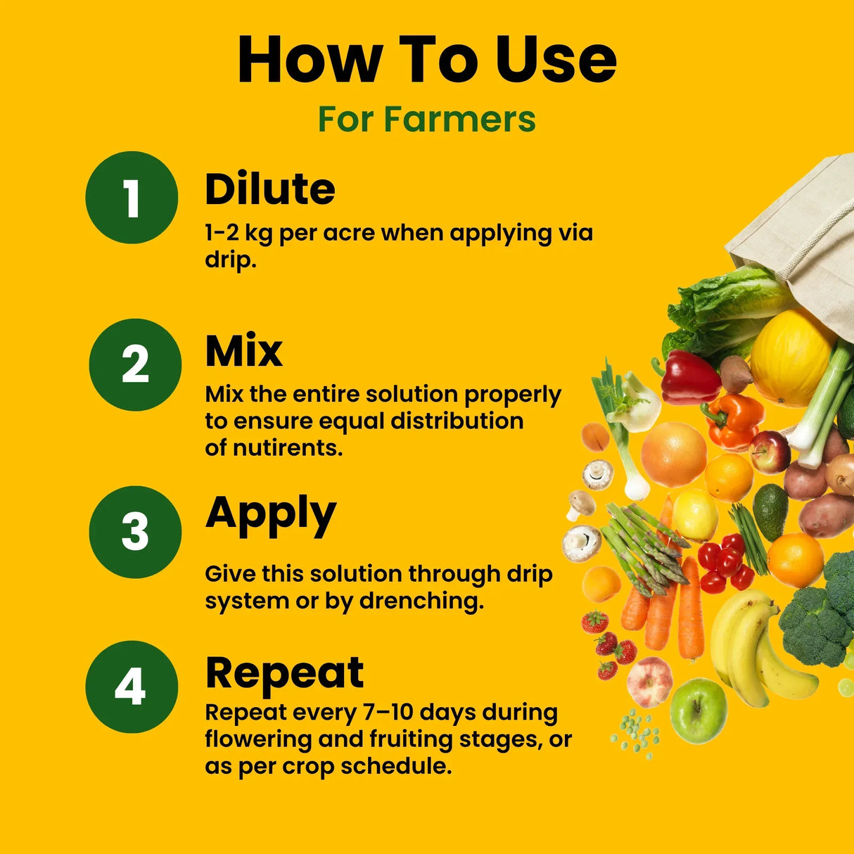 NPK 13 40 13 Fertilizers for Plants | 100% Water Soluble Powder | Complete Plant Food and Nutrition for Healthy Home Garden, Growth Boost for Fruits and Flowers - 25 Kg Bag - Utkarsh Agrochem Pvt ltd.