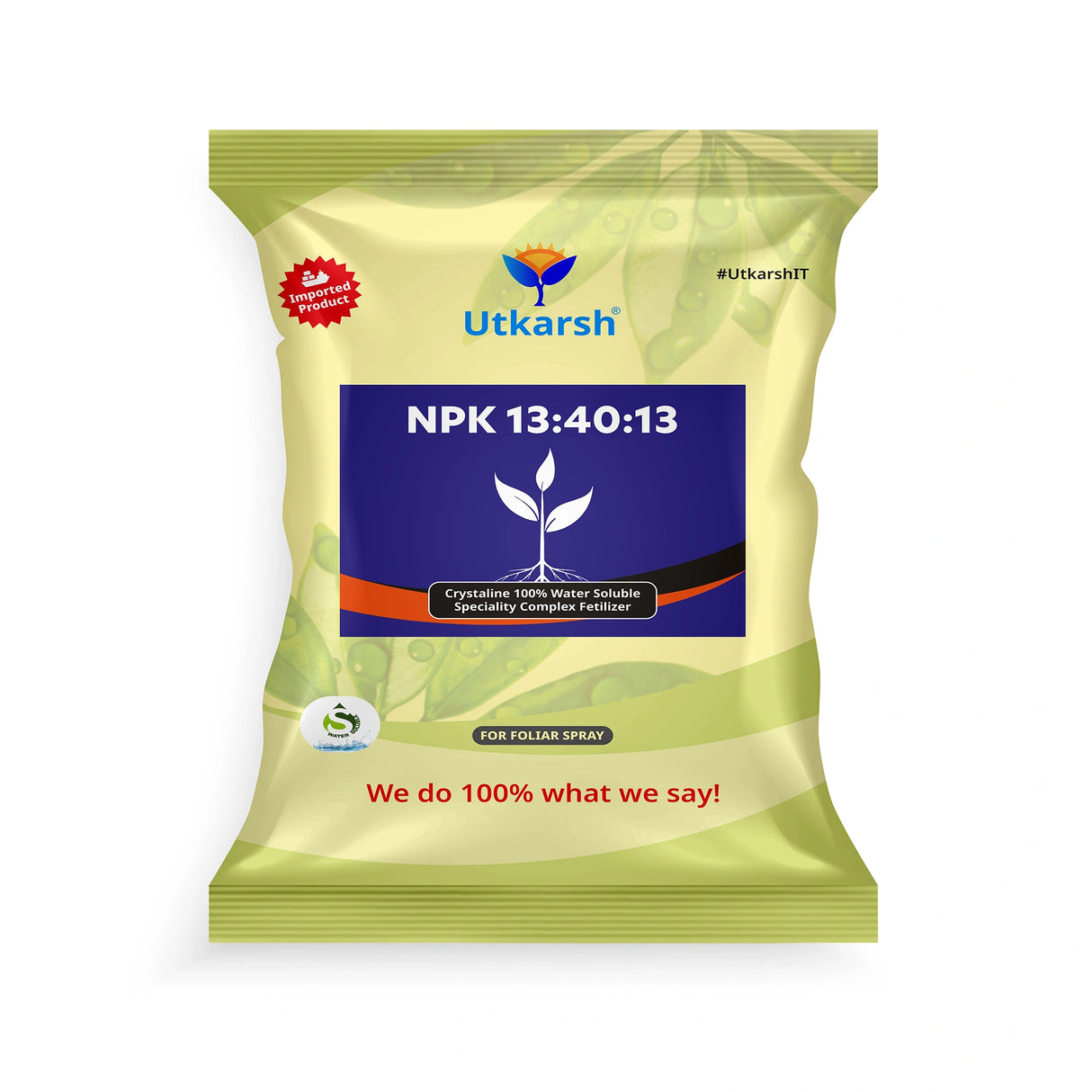 NPK 13 40 13 Fertilizers for Plants | 100% Water Soluble Powder | Complete Plant Food and Nutrition for Healthy Home Garden, Growth Boost for Fruits and Flowers