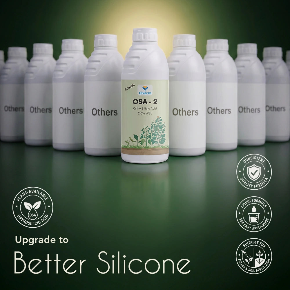 OSA-2 – Orthosilicic Acid 2% w/w Liquid | Silicon Fertilizer for Plants | Improves Plant Strength, Stress Tolerance & Yield