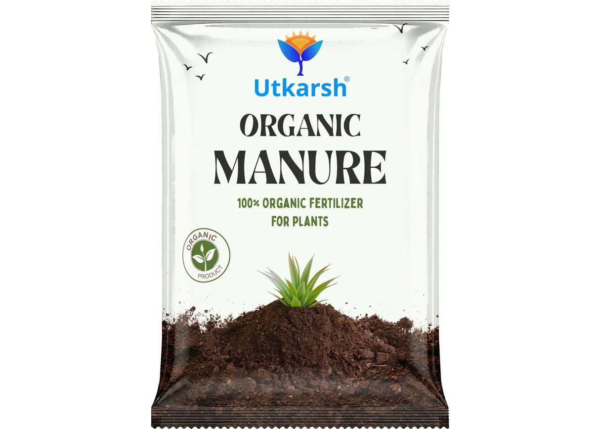 Organic Manure for Potted Plants, Organic Fertilizer for Home Garden, Crops, & Nursery, Khaad for Flowers, Vegetables & Lawn - Utkarsh Agrochem Pvt ltd.