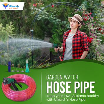 Utkarsh PVC Transparent Garden Water Hose Pipe (1