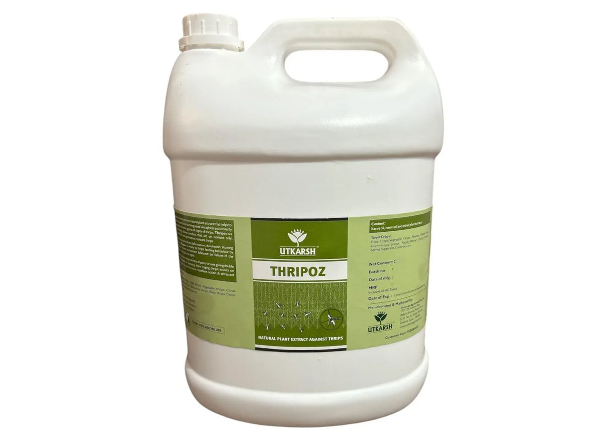 Thripoz | Natural Plants Extract Against Thrips | Natural Plant Protector for Sucking Pests- Aphids and White Fly - Utkarsh Agrochem Pvt ltd.