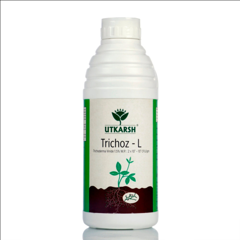 Trichoderma Viride Liquid, 1.5% W.P. 2 x 10^6 CFU/ml min. for Plants, Crops and Home Gardening - Trichoz-L, BioFungiocides