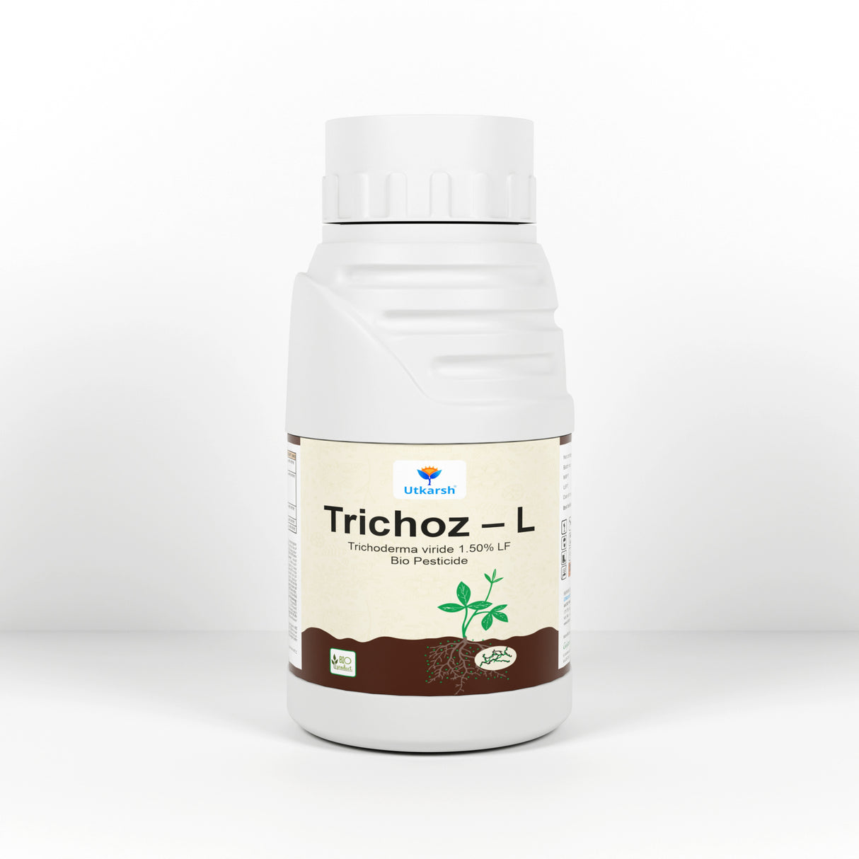 Trichoderma Viride Liquid, 1.5% W.P. 2 x 10^6 CFU/ml min. for Plants, Crops and Home Gardening - Trichoz-L, BioFungiocides