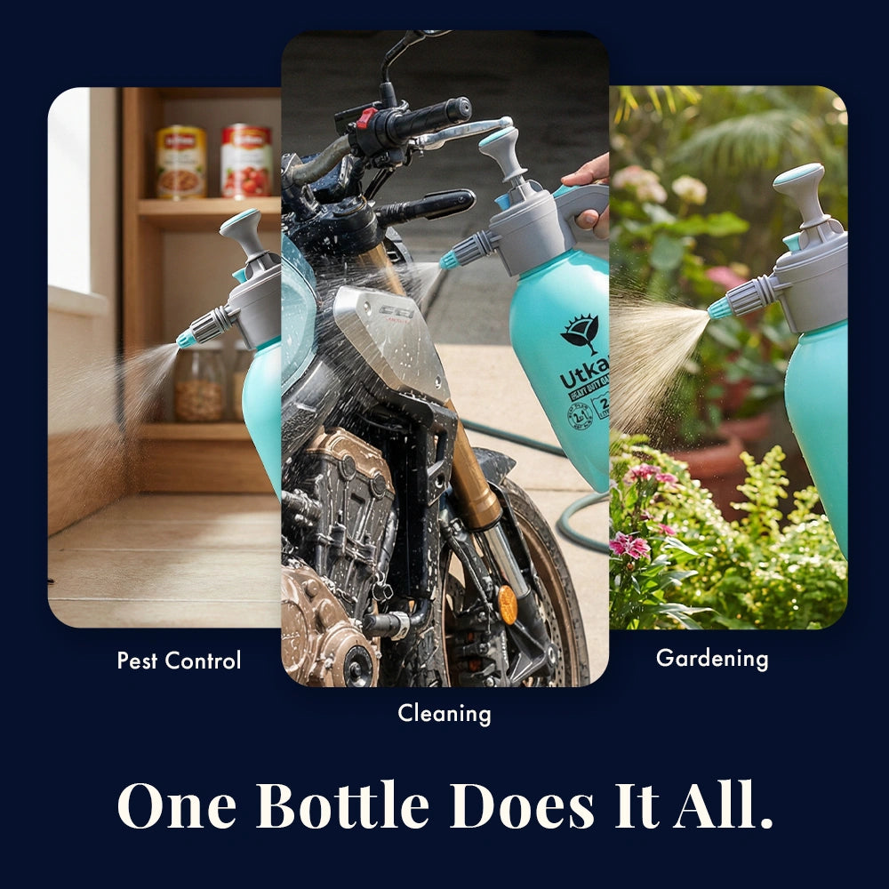 Premium Pressure Sprayer 2 Litre (Aqua Blue) | Pressure Spray Bottle for Plants | Gardening Water Pump Sprayer | Plant Spray Bottle for Garden | Spray Bottles for Gardening, Pack of 1