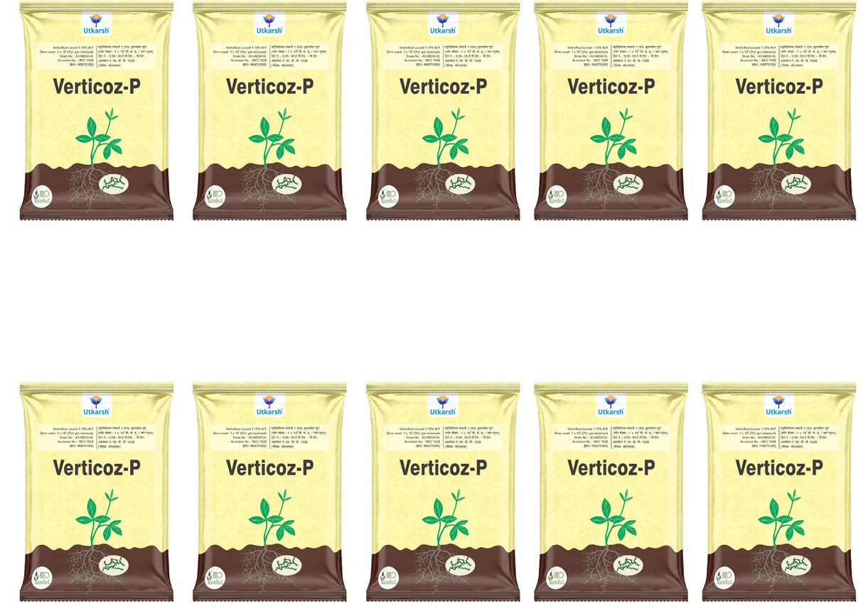 Verticillium Lecanii 1.15% W.P. 1 x 10 ^ 8 CFU/gm min. Bio Insecticides for Plants, Crops and Home Gardening - Verticoz-P - Utkarsh Agrochem Pvt ltd.
