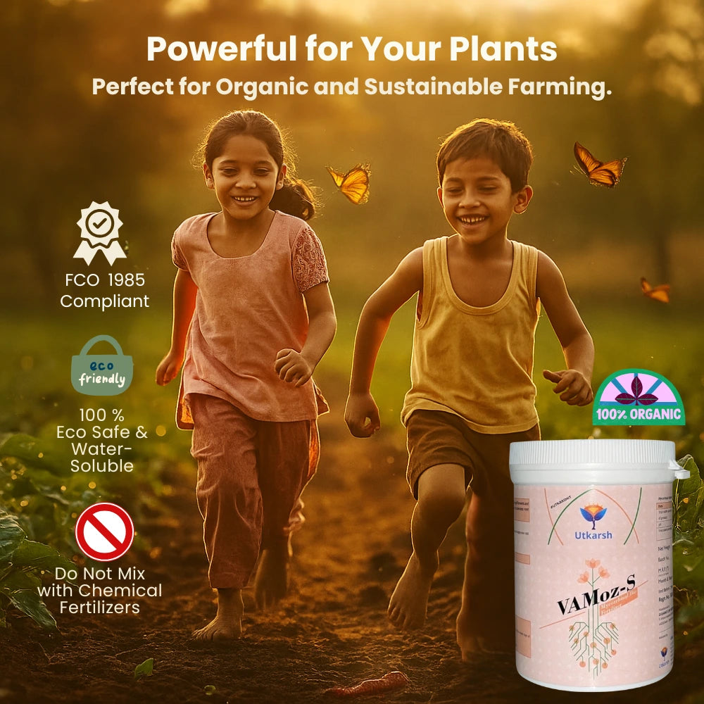 Mycorrhiza Powder with 5000 IP/gm, Bio Fertilizers for Plants, Root Growth, Plant Health Promoter, Home Garden | Vamoz - S