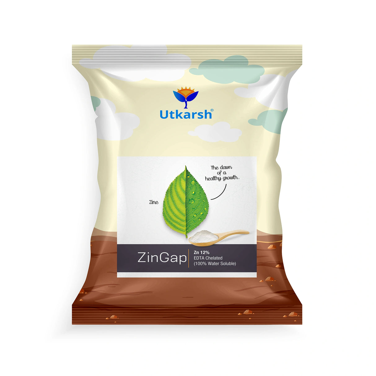 Zinc - 12% EDTA Chelated, 100% Water Soluble Fertilizers for Plants, Micronutrient for Green Foliage, Home Garden, Plant Growth Booster | ZinGap