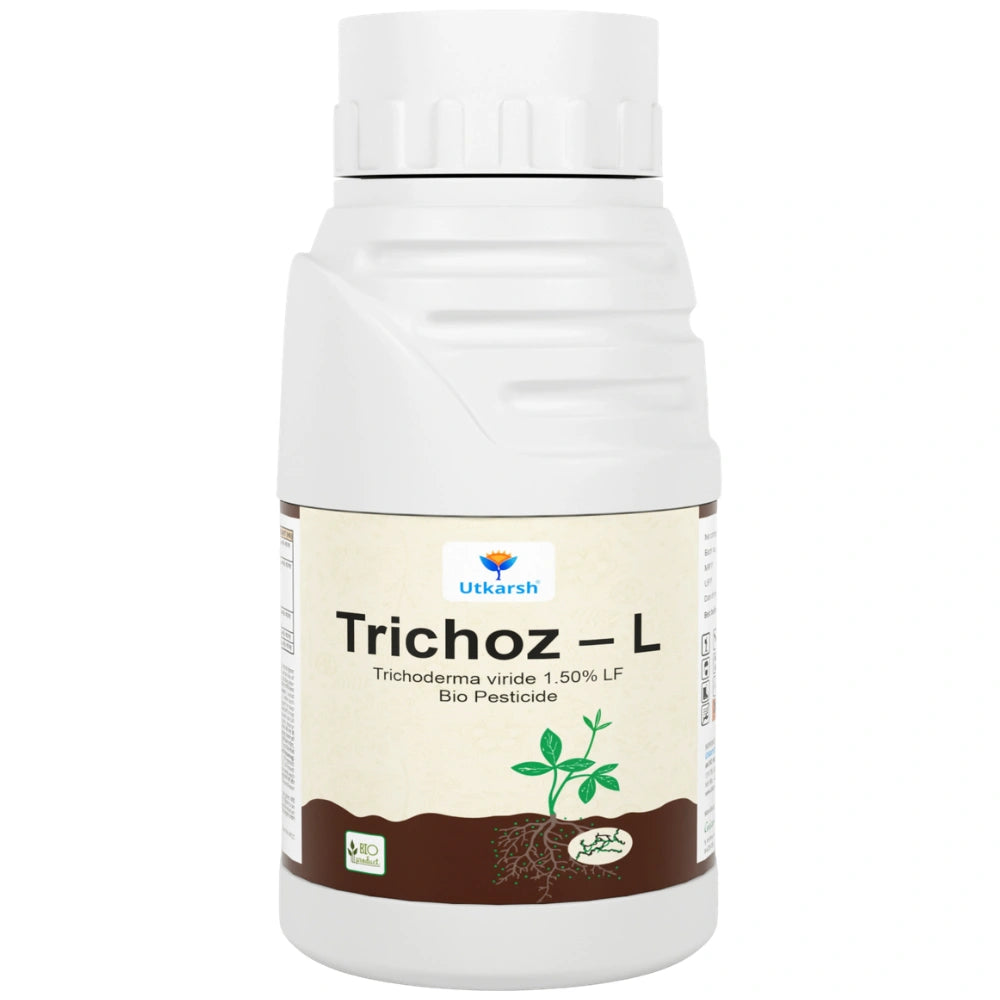 Trichoderma Viride Liquid, 1.5% W.P. 2 x 10^6 CFU/ml min. for Plants, Crops and Home Gardening - Trichoz-L, BioFungiocides