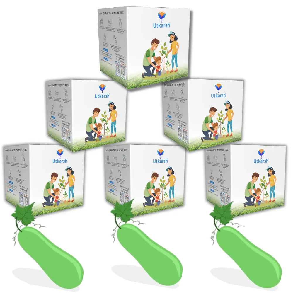 Seed Starter DIY Grow Kit with Gift Bags | Best Eco-Friendly Return Gift Ideas for Kids & Beginners | Easy to Grow it Yourself Gardening Set for Home & Kitchen Garden | Pack of 6 - Utkarsh Agrochem Pvt ltd.