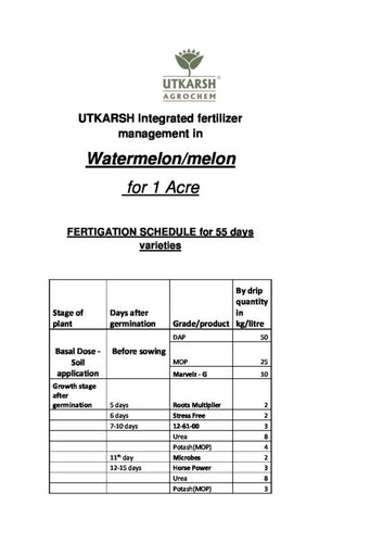 UTKARSH Water Soluble Fertilizers Brochure