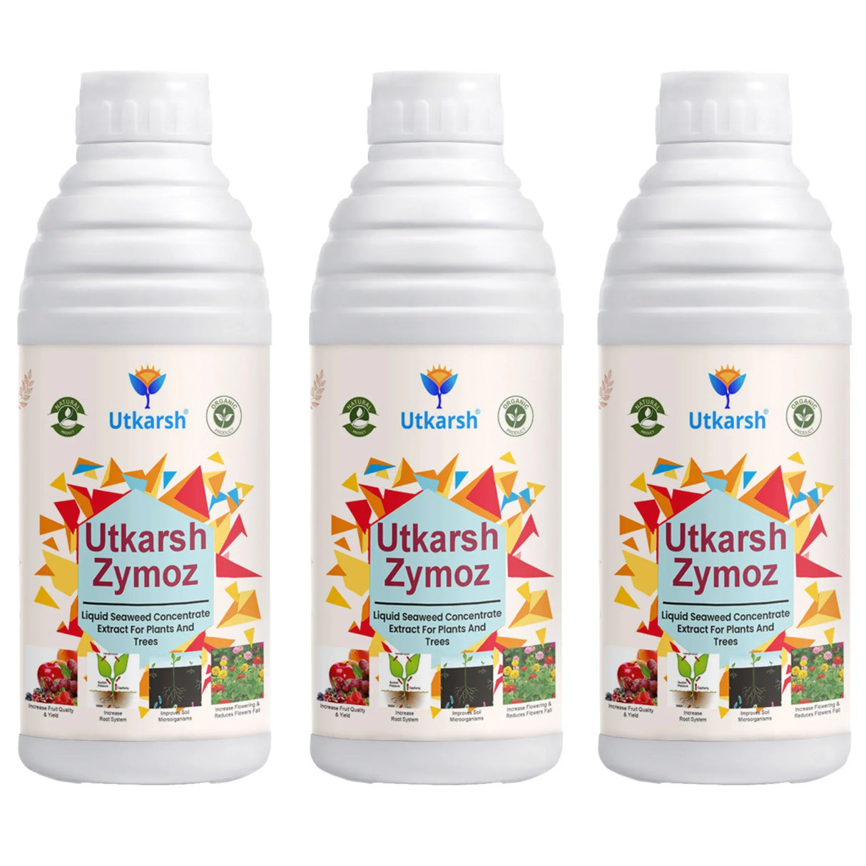 Liquid Seaweed Concentrate Extract, Fertilizer for Plants Home Garden and Trees, Biostimulant - Zymoz - Utkarsh Agrochem Pvt ltd.