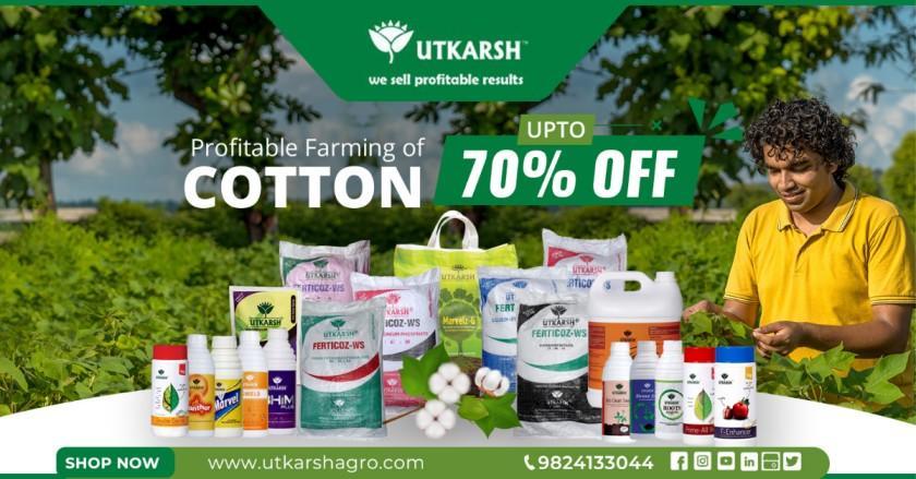 Cotton Cultivation– Best 105 Days Schedule for Profitable Cotton Farming - Utkarsh Agrochem Pvt ltd. 