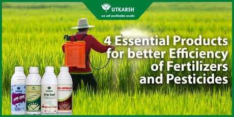4 Essential Products for better Efficiency of Fertilizers and Pesticides - Utkarsh Agrochem Pvt ltd. 