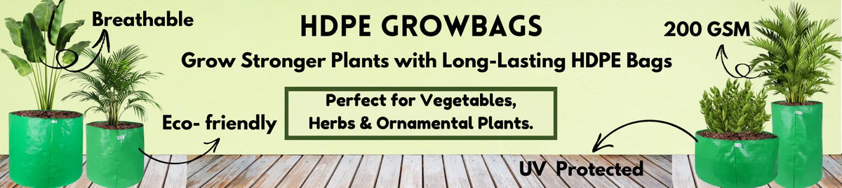 HDPE Grow Bags and Plastic Planter / Flower Pots
