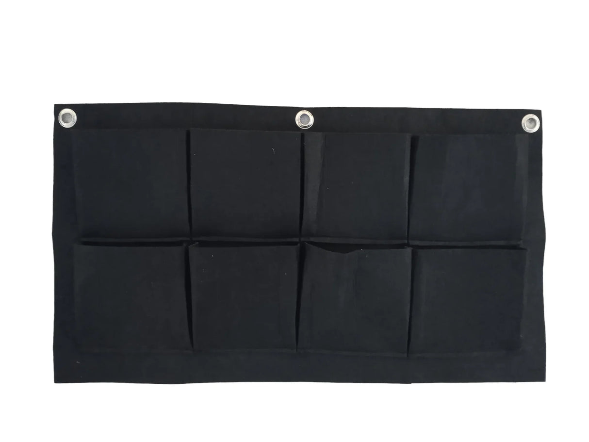 400 GSM Dark Grey Hanging Geotextile Growbag with 8 Roomy Pockets - Utkarsh Agrochem Pvt ltd. 
