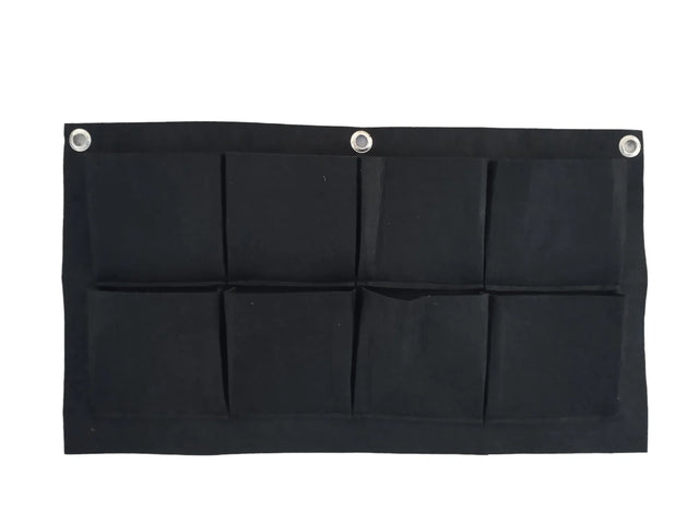 400 GSM Dark Grey Hanging Geotextile Growbag with 8 Roomy Pockets - Utkarsh Agrochem Pvt ltd. 
