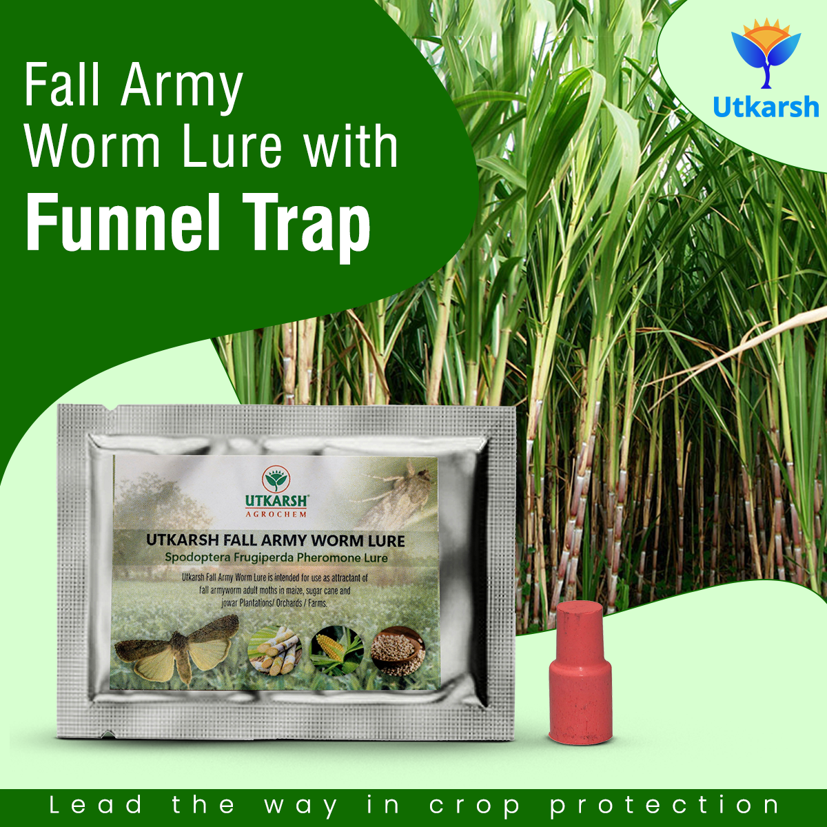 Fall Army Worm FAW Lure with Funnel Trap