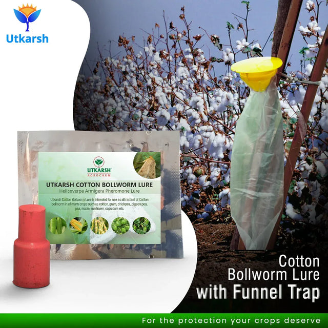 Cotton Bollworm Lure with Funnel Trap - Utkarsh Agrochem Pvt ltd. 