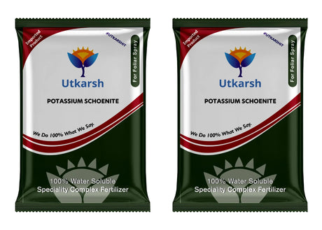 Potassium Schoenite, NPK 00 00 23 Fertilizers for Plants Growth & Home Garden | 100% Water Soluble Powder, Supplement for Fruits & Crops Yields - Utkarsh Agrochem Pvt ltd. 