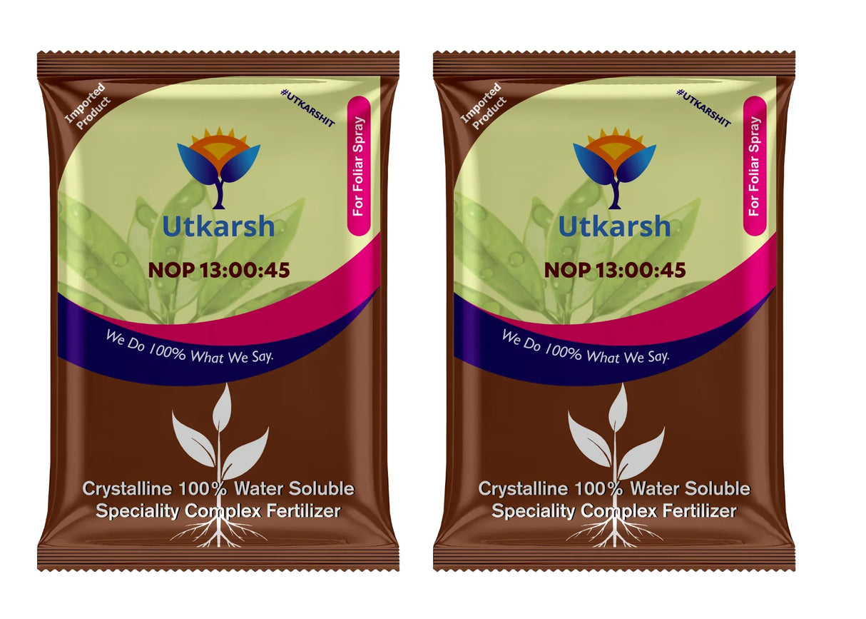 NOP 13 00 45 - Potassium Nitrate, NPK Fertilizers for Plants Growth & Healthy Home Garden | 100% Water Soluble Powder, Growth Boost for Fruits and Flowers - Utkarsh Agrochem Pvt ltd. 