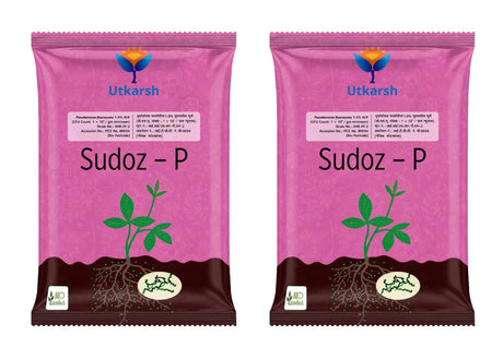 Pseudomonas Fluorescens 1.0% W.P. CFU Count: 1 x 10^8 / gm. min. Bio Fungicides for Plants, Crops and Home Gardening - Sudoz-P - Utkarsh Agrochem Pvt ltd. 