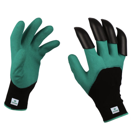 ABS Garden Gloves - Heavy-Duty Washable Gloves with Right Hand Fingertip ABS Claws for Pruning, Digging, Planting and Home Gardening - Utkarsh Agrochem Pvt ltd. 