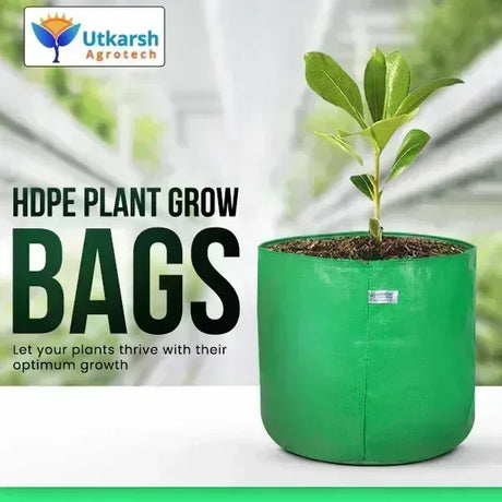 200 GSM Green HDPE Grow Bags- 24 X 24 Inch - Utkarsh Agrochem Pvt ltd. 